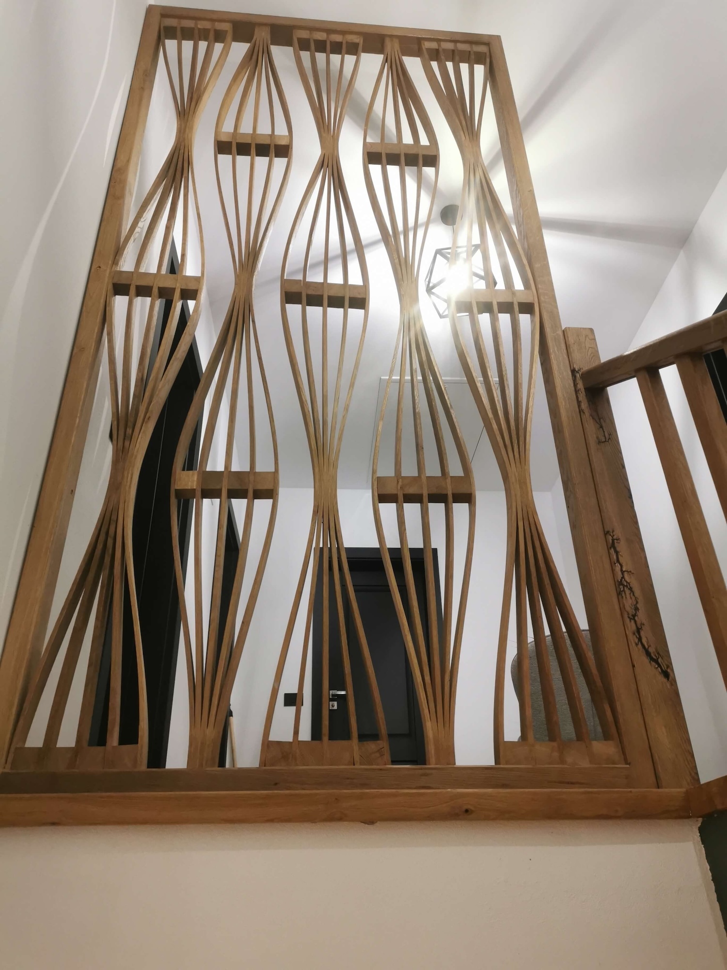 Riflaj Decorativ din Lemn de Stejar Masiv - imagine 9