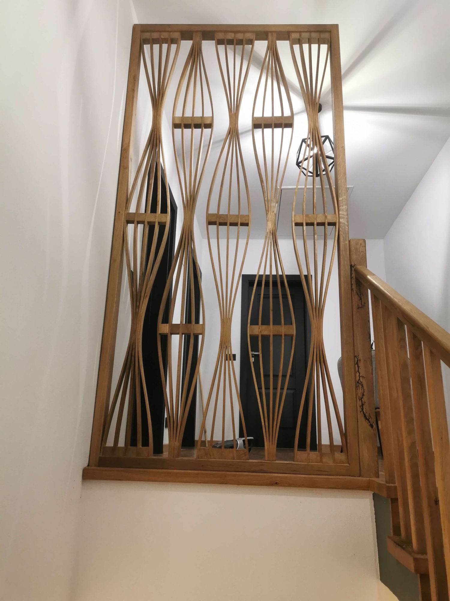 Riflaj Decorativ din Lemn de Stejar Masiv - imagine 8